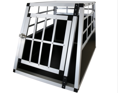 Alu tube dog cage with single door 