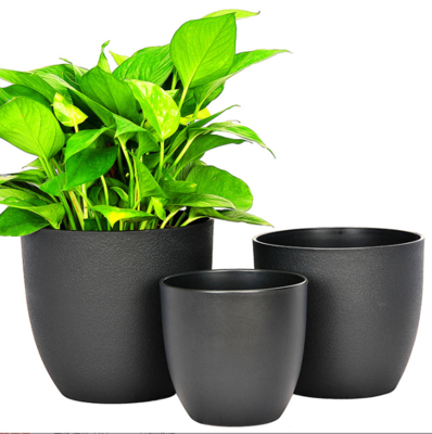 Modern Decorative Plastic Planters with Drainage Holes